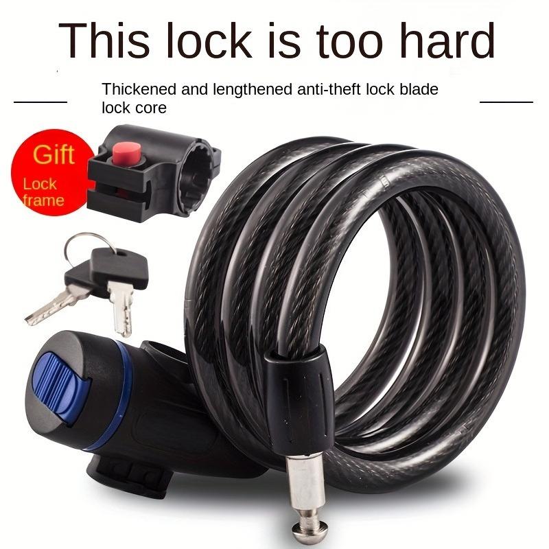 Premium Mountain Bike Lock Bicycle Anti-theft Steel Lock for Road Bike Mountain Bike чёрный