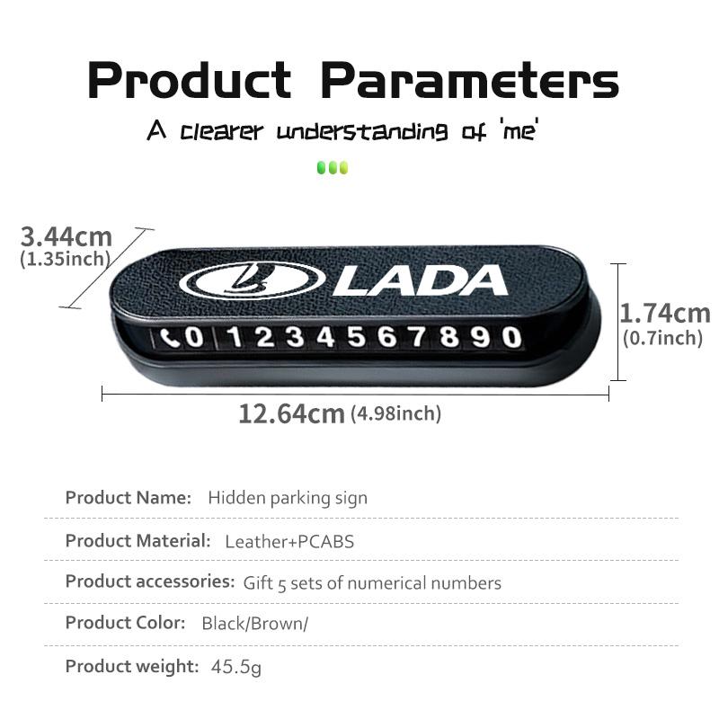 Car Temporary Parking Card Phone Number Card Plate Telephone Number Accessories For Lada Largus Priora Vesta Niva Samara Kalina NN96
