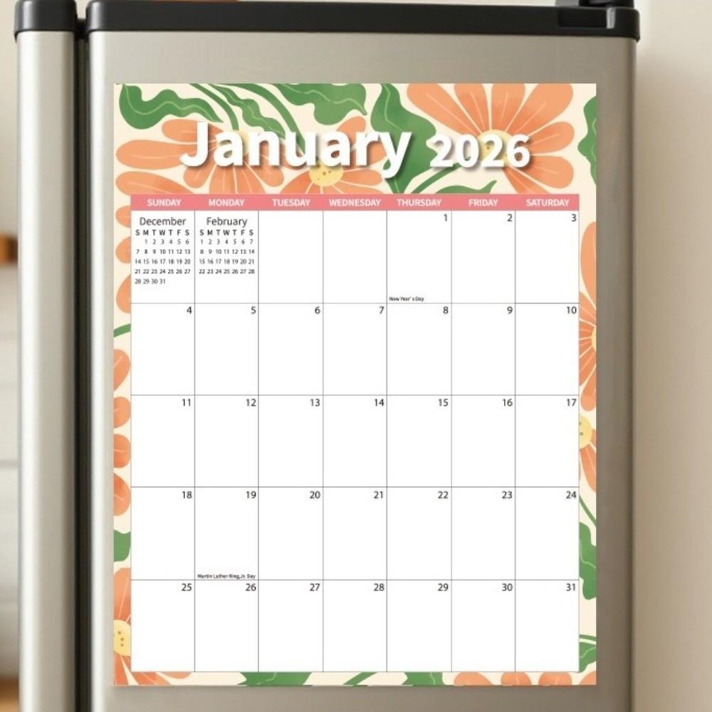 Smudge-proof Daily Planning Calendar 12-month Schedule Planner New Countdown Calendar  Home Use