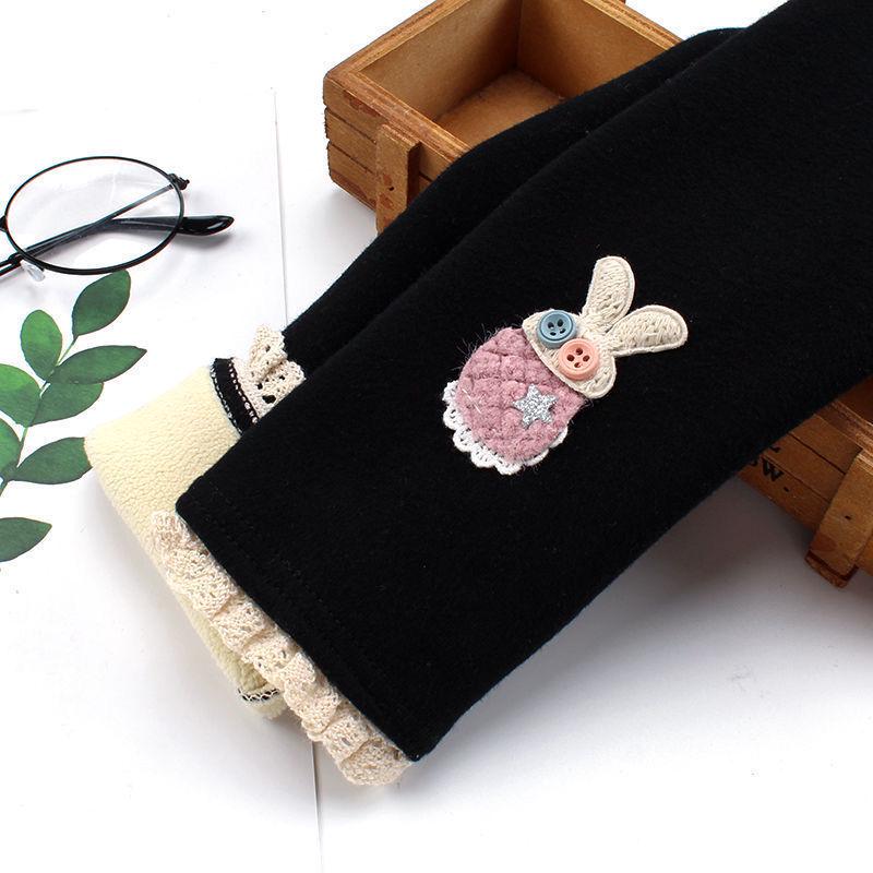 

Теплые леггинсы из бархата и хлопка для девочек - осенне-зимние брюки для младенцев, малышей и детей постарше Size 100 (for height 90 cm)