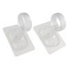 Multifunctional Closet Wardrobe Rod Brackets Adhesive and Screw Mount Curtain Holders for Door Shower Bar
