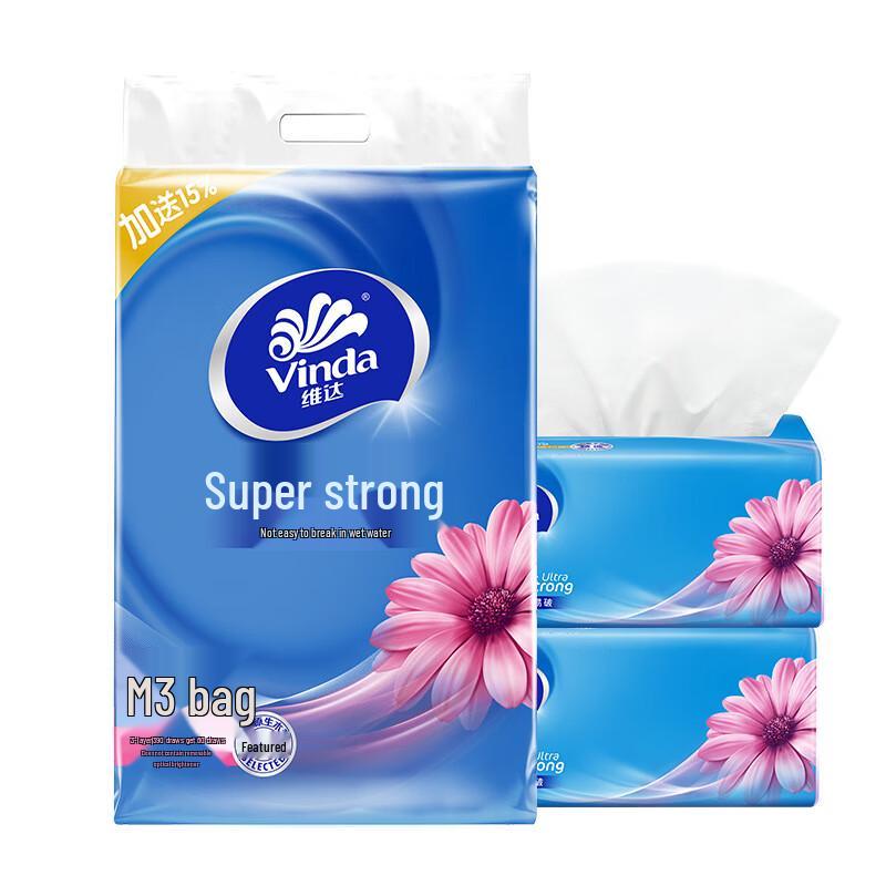 

Vinda 3-Ply Ultra-Tough Facial Tissue