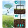 Durable Iron Bird Bath Stake with Easy Installation for Outdoor Decors In Garden and Yard Bird Feeding Station