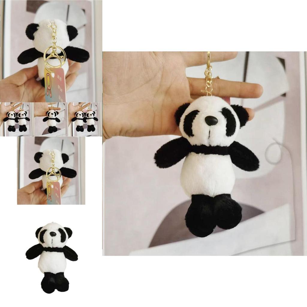 Genuine Panda Plush Keychain Cute Soft Animal Doll Stuffed Toy Bag Accessory