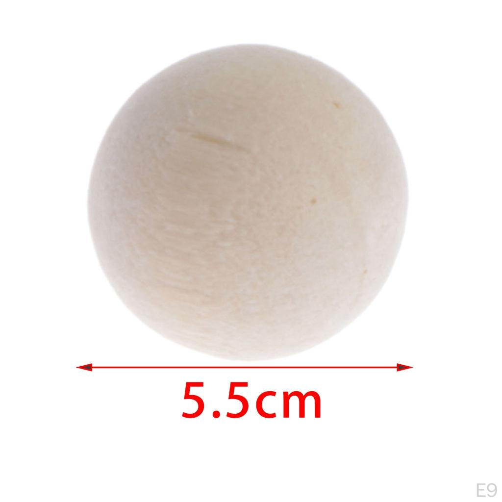 Round Orbs Wood Hardwood Painted Balls for Decorative Farmhouse Home Orbs/Balls/Sphere,DIY Handmade