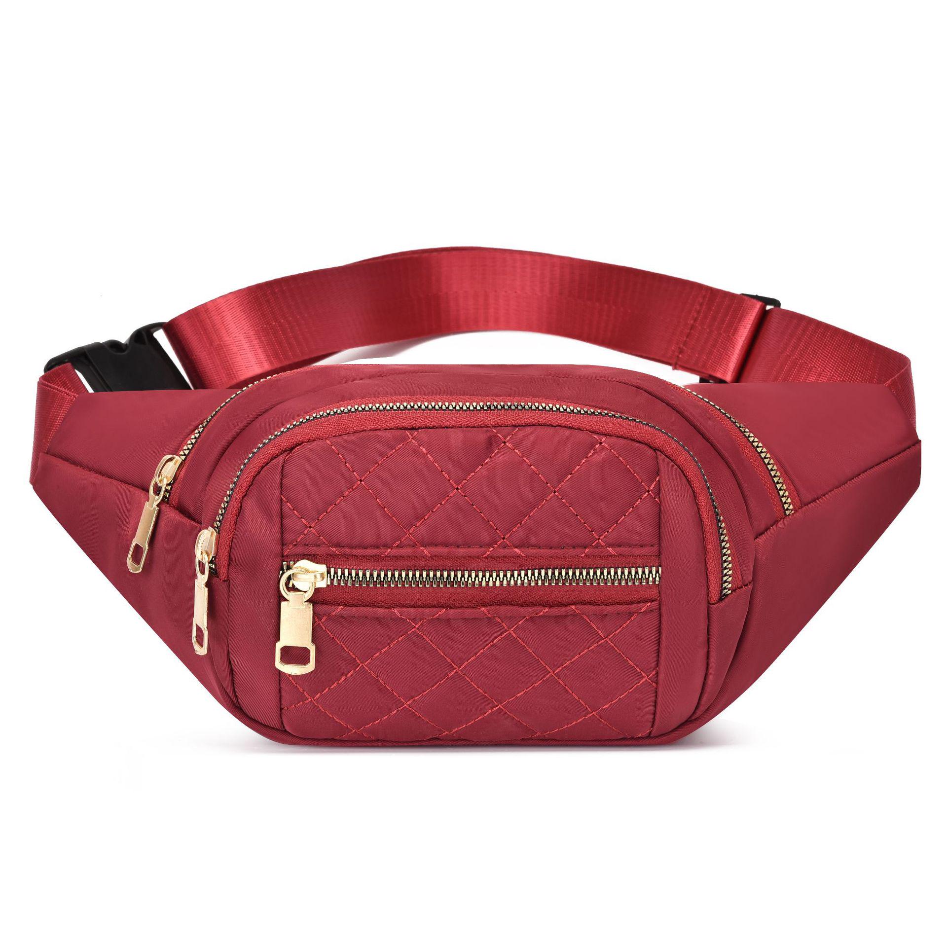 Универсальная нейлоновая поясная сумка через плечо: Многослойная, Легкая, для активного отдыха и бега