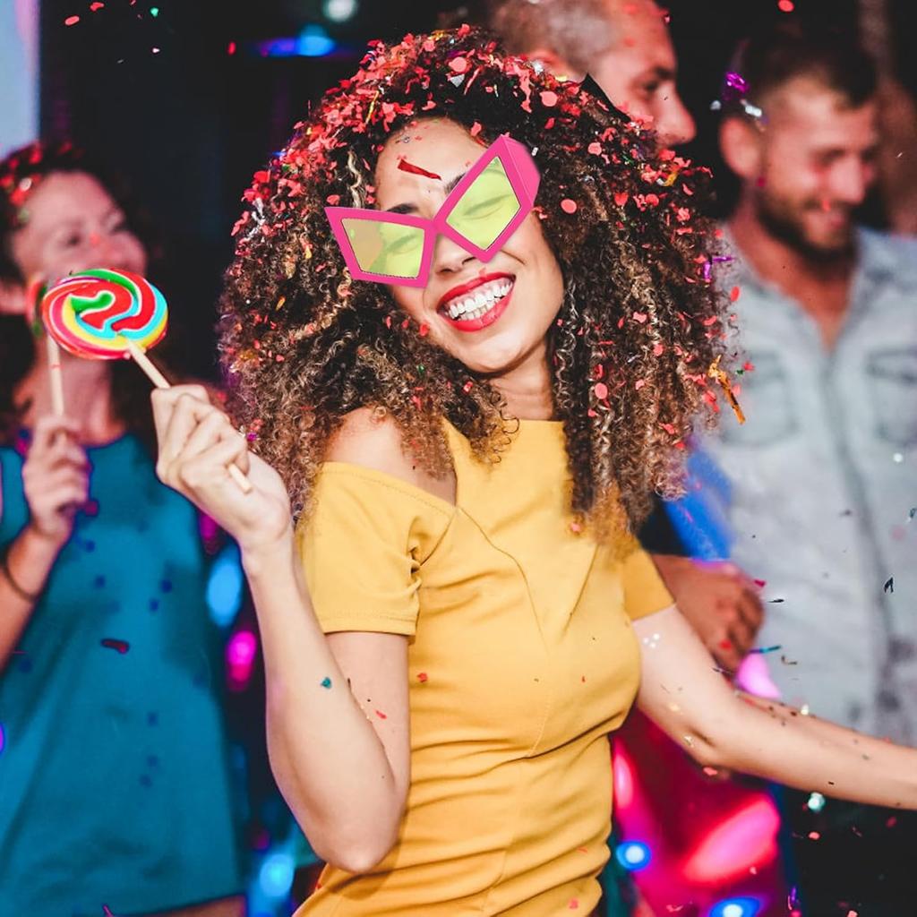 Śmieszne Okulary Oversize Okulary Przeciwsłoneczne Nowość Akcesoria Okulary Imprezowe dla Dorosłych Kobiet Maksymalna Szerokość Twarzy 5,9 cala