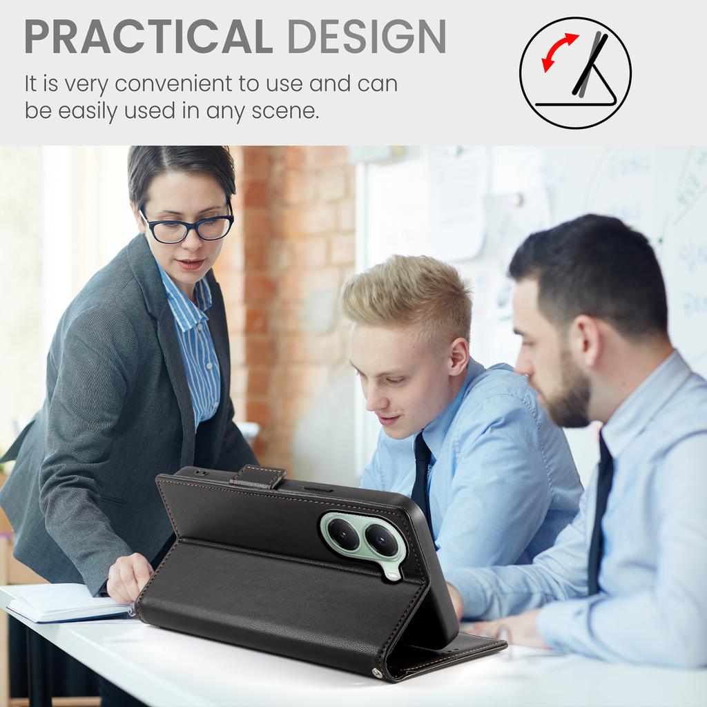 For Xiaomi Poco X7 Pro 5G/Redmi Turbo 4 5G Stand Case PU Leather Wallet Phone Cover