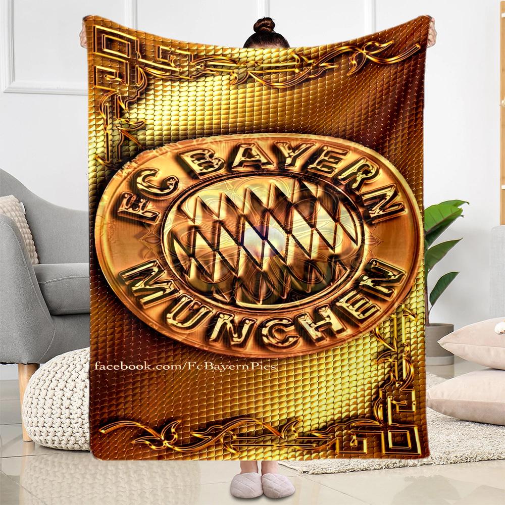 Bayern Munich Blanket Soft & Cozy Suitable for Office Chair Sofa Bedding for All Seasons Stylish Decor Perfect Gift for Relatives and Friends