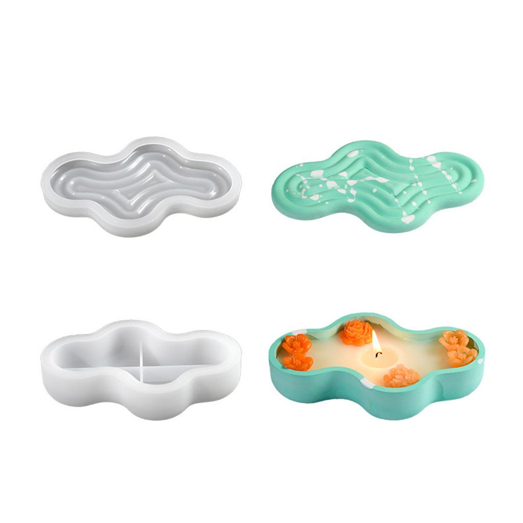 Storage Box Resin Molds Bowknot Jewelry Box Silicone Molds with Lid Epoxy Casting Molds Candle Cup Candlestick Mould