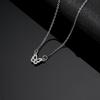Korean ring zircon necklace women's ins simple high-end light luxury accessories niche design versatile collarbone chain
