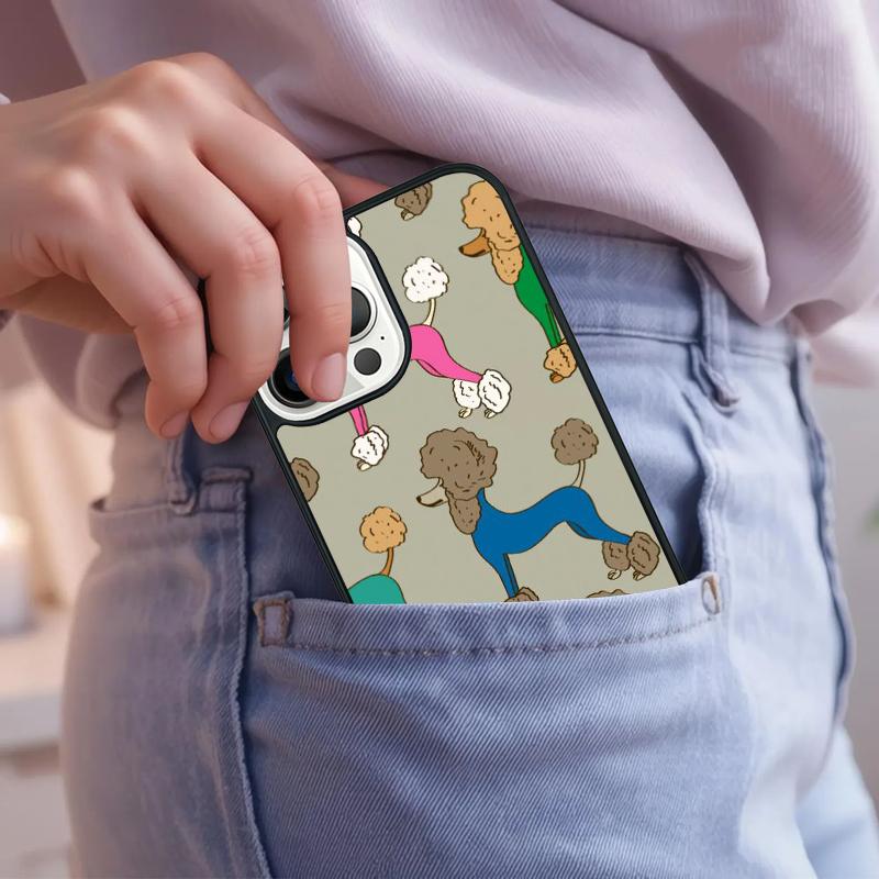 Funny Poodle Design Phone Case For IPhone 18 17 Air 15 16e 14 13 Pro Max Coque 12 11 Pro Max PLUS cover