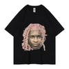 Letní pánské dámské bavlněné tričko Rapper Young Thug Slime Topy Trička Pánský módní trend Krátký rukáv Oblečení Harajuku Streetwear