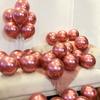 20Pcs Chrome Metallic Balloons 10 Inches Latex Balloons For Diy Valentine'S Day Wedding Birthday Party  Year Decorations