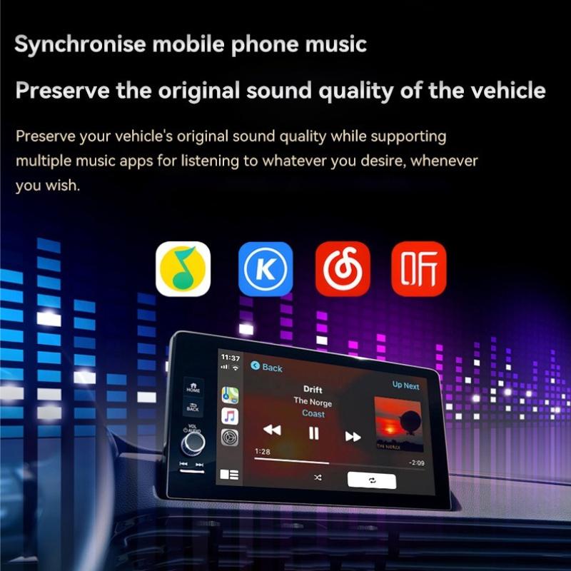 4in1 2026 New Wireless Carplay Adapter for Apple or Android Auto Connect Mirror Link Screen Airplay Projection Mini Adapter