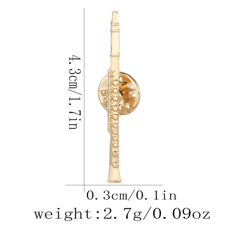1 шт. Значок Симфонического Оркестра Забавные Музыкальные Инструменты Эмалевые Броши Форма Тромбона Кларнета Саксофона Скрипки Золотые Булавки