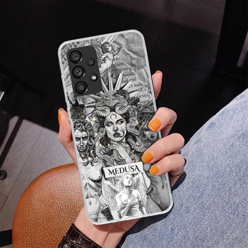 Medusa Greek Mythology Phnoe Case for Samsung Galaxy A17 A37 A57 A16 A26 A36 A56 A15 A14 A13 A55 A54 A53 A35 A34 A33 A25 A24 A23