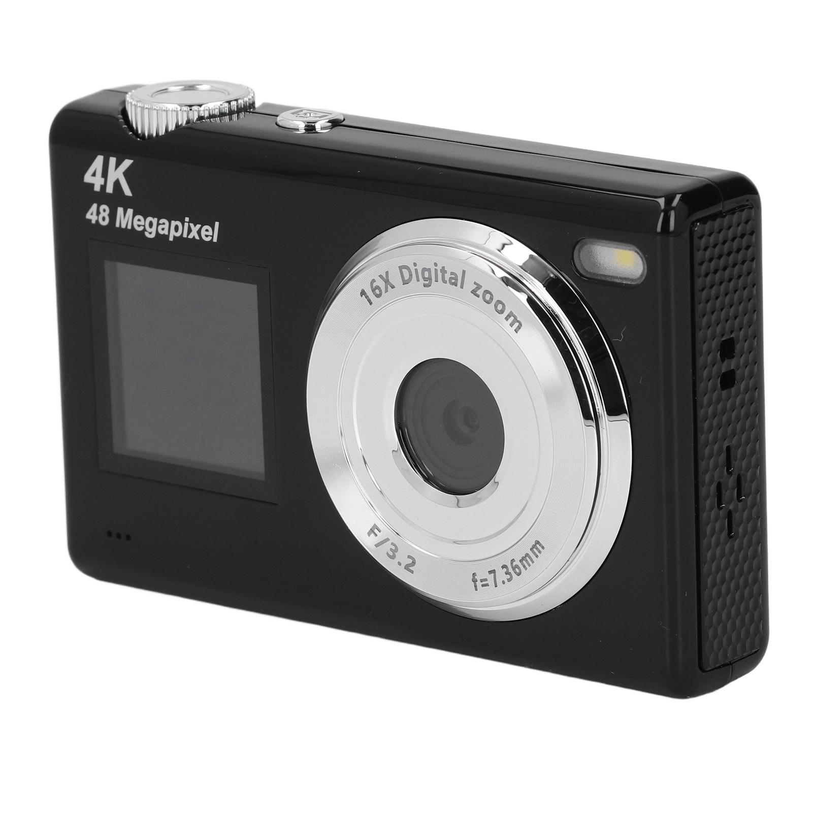 

4K Digital Camera Autofocus 48MP Video Camera 16X Digital Zoom Anti Shake Portable Compact Point чорний