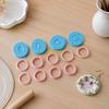 DIY Pendant Making Kit 12Pcs Mini Plate Clay Molds, Earring Molds with Positioning Base, Multi?Shape Polymer Craft Supplies Cutters for Earring,