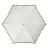 Moonbat Folding Parasol for Suitable for Sunny and Rainy Heat UV White [Esta] Women, Days, Sunshade, Shielding, Protection, Mini, Frilled,