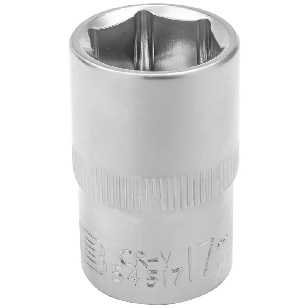 JCB Socket 1/2" 17mm 6-point Cr-V