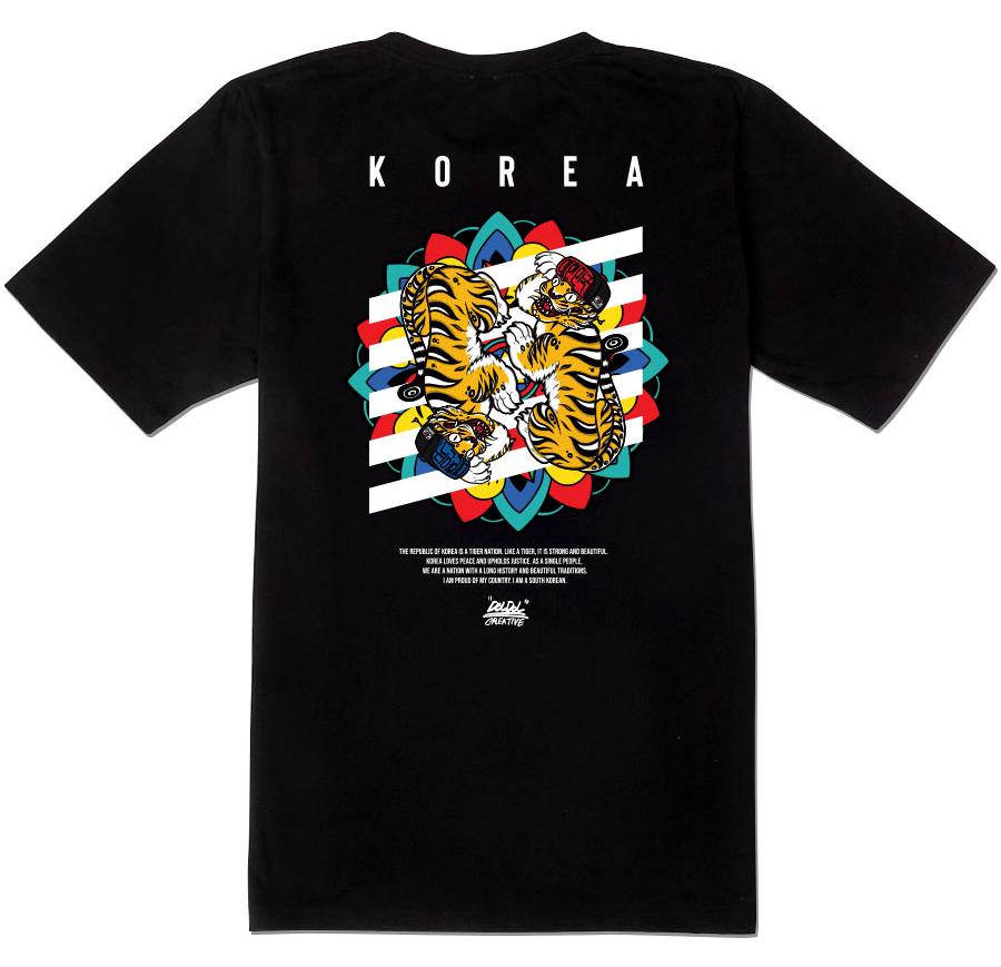 DOLDOL Dmk-T-Shirts-143 Devil Monkey Tiger South Korea Graffiti T-Shirt Short Sleeve T-Shirt