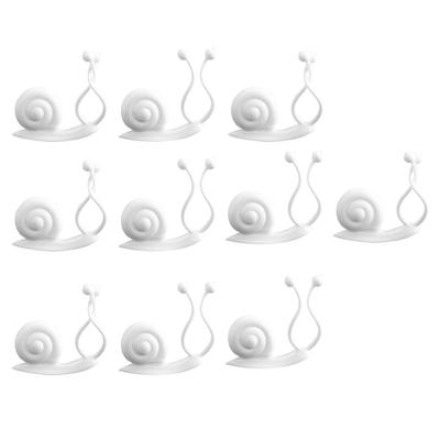 10 Pieces Plant Clips Wall-Mounted Self-Adhesive Clamps Indoor Outdoor Office Holder Plants Grow Fixture Household Balcony