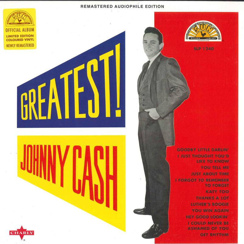 

LP Record JOHNNY CASH - Greatest! SUNSLP1240 Sun, Charly Rec 2018 Europe Folk