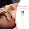 Professional Stainless Steel Lash Extension Mirror Portable Lightweight Eyelash Checking Mirror for Eyelash Extensions Face