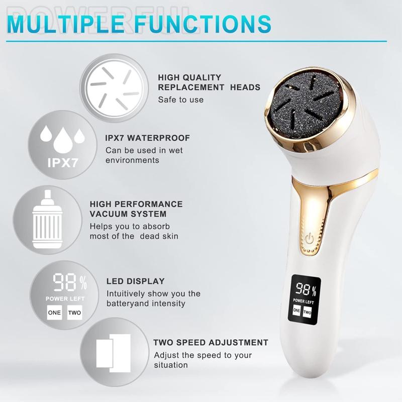 New Arrival Professional USB Rechargeable Electric Foot File Callus Remover Pedicure Tool Dead Skin Foot Remover Home use