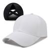 Summer Cap Baseball With Breathable Mesh Cross Design And Solid Color For Daily