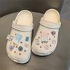 Cartoon Ocean Hole Shoe Charms Fashion Pearl Chain Shoe Buckle Cute Shell DIY Shoes Decoration Removable Sandal Accessories