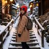 Casual Winter Accessory for Outdoor Activities 2Pcs Fleece Lined Hats with Goggles, Warm Knit Durable Cap Cold Weather Hats, Windproof Skiing Caps Men