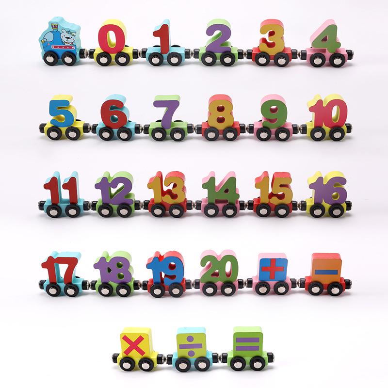 Magnetic Digital Train Toy - Educational Building Blocks for Kids Aged 1-6