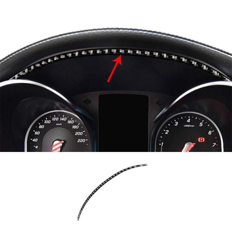 Carbon Fiber Console trument Strip Trim 1PCS For Mercedes-Benz GLC 2016-