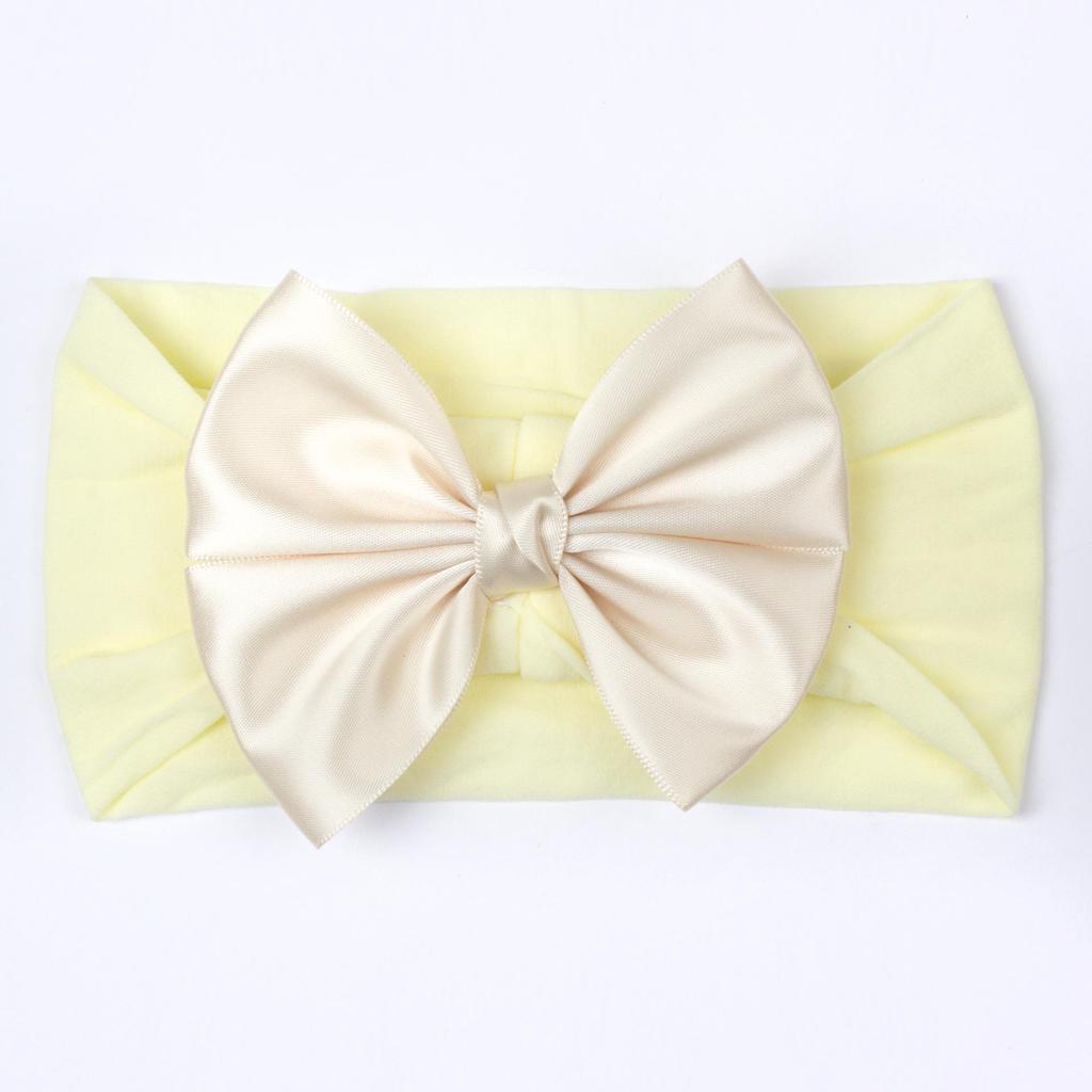 2023 Soft Nylon Wide-Brim Bow Headscarf for Babies and Kids