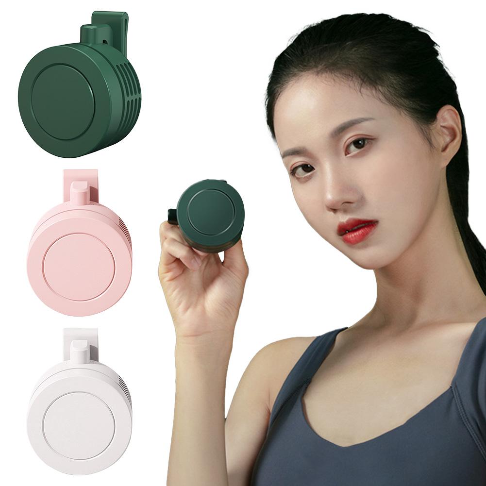 1/2PCS Mini Clip Fan 3 Wind Speeds Portable Waist Clip Fans Leafless Personal Body Fan 900mAh Wireless Electric Air Circulators