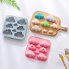 3D Cloud Shaped Chocolate Silicone Mould DIY Cake Decor Baking Tool Porous Biscuit Pudding Ice Cube Mould Soap Candle Mold Gifts