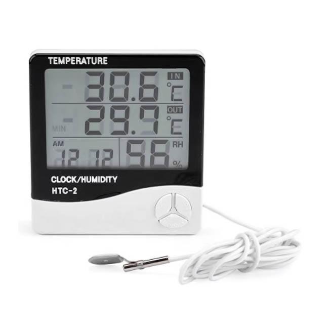 HTC-1 High-Precision Indoor Electronic Temperature and Humidity Meter, Home Thermometer and Hygrometer, Timer Alarm Clock