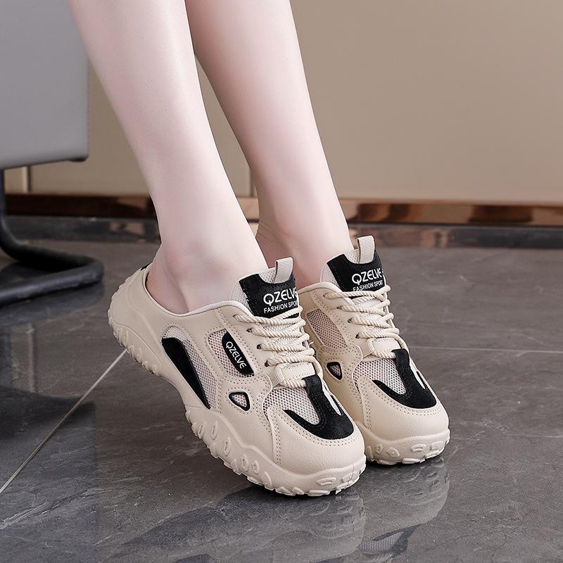 

Новые кроссовки для фитнеса с повышенной высотой и легким весом, с поддержкой свода стопы, повседневные - амортизирующие, нескользящие, удобные, уличные полушлепанцы 35 чёрный