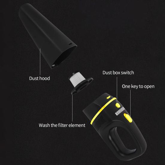 Cordless Vacuum Cleaner High Power Long-lasting Low Noise Rechargeable Handheld Dust Cleaning Lightweight