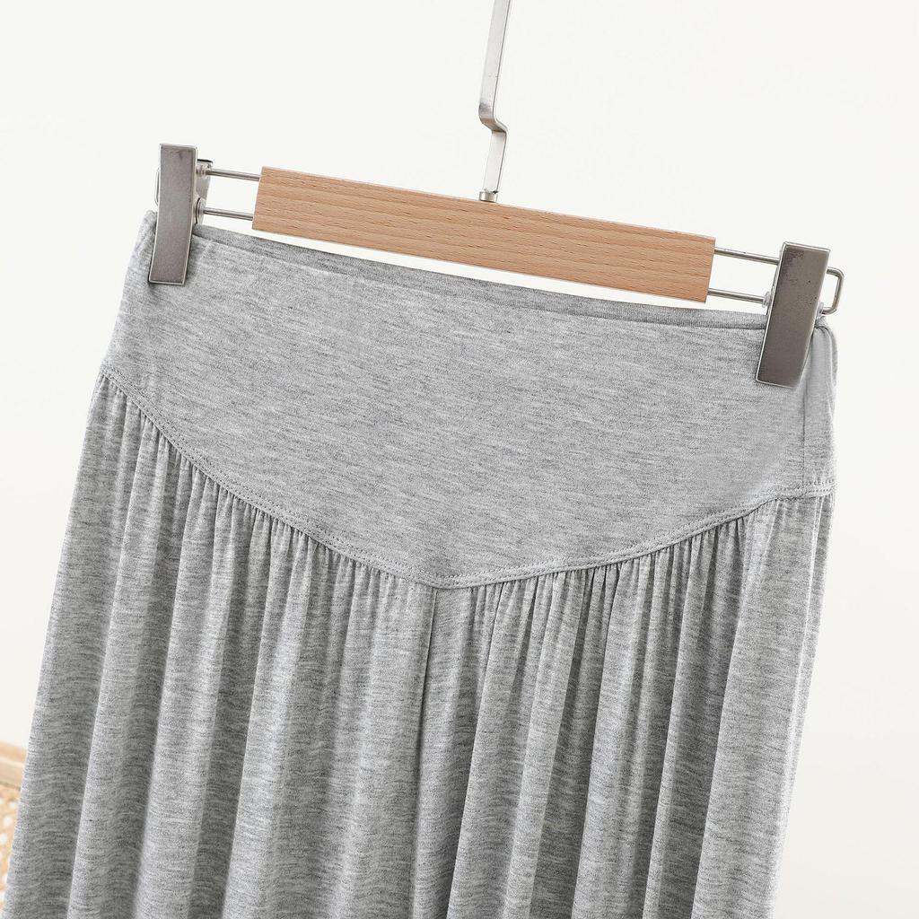 Pantalones Harem de Modal para Mujer Primavera - Cintura Alta, Corte Holgado, Color Sólido, Pantalones de Yoga y Danza