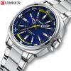 CURREN 8455 Men's Quartz Watch Large Dial Waterproof Stainless Steel Strap Casual Business Elegant Watches for Men Reloj Hombre