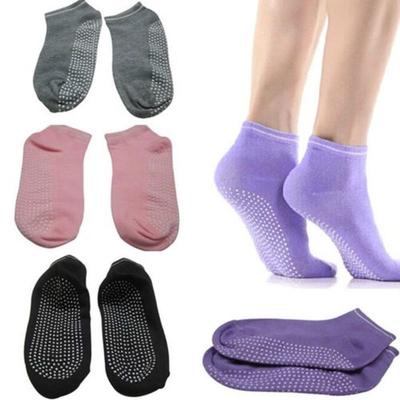 1 Pair Ladies Girl Women Silicone Sports Yoga Non Slip Grip Socks