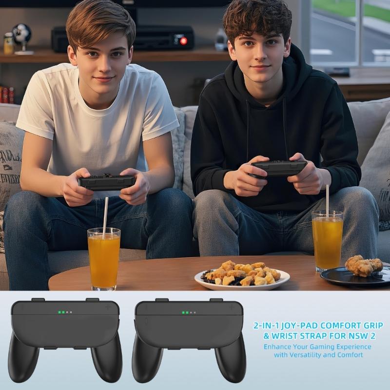 Ergonomic Detachable Controller Grips For NS 2 Comfortable Handheld Accessory Nonslip Game Handle Holder