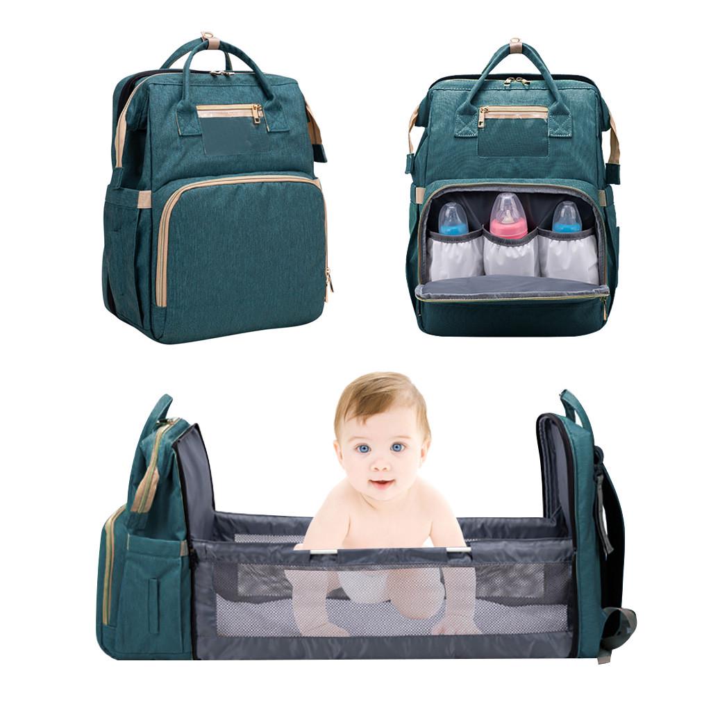 2 in 1 multifunctional travel mommy backpack