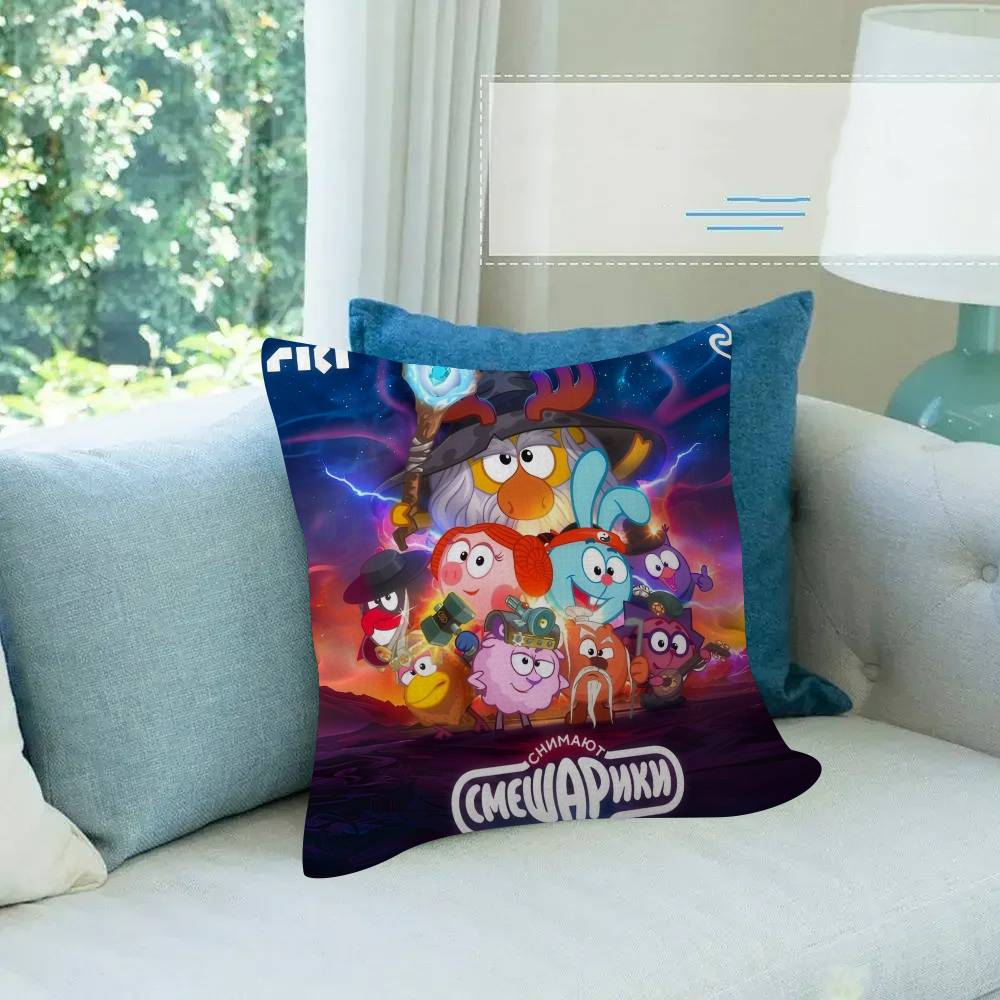 Cuscino Rettangolare Divertente Cartone Animato Carino kKikoRiki Smeshariki Chiko Copricuscino Decorativo Federa per Cuscino Custodia per Cuscino Stampata per Divano