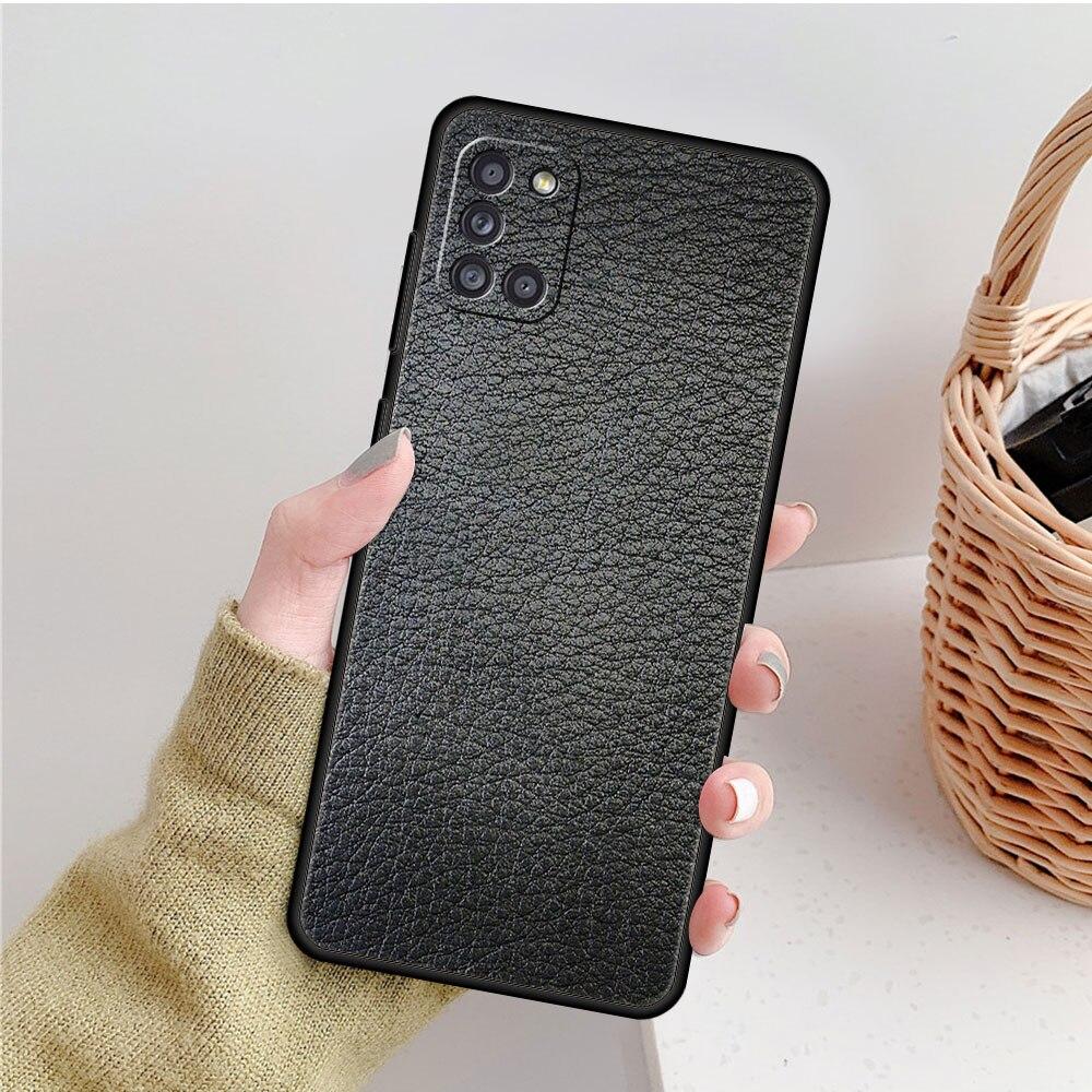 For Samsung Galaxy A21s A71 A12 A72 A41 A31 A02s A51 A52 A32 4G A22 A73 A03s A52s 5G A33 Original Leather Pattern Phone Case
