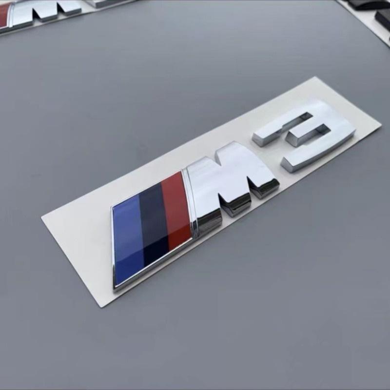 BBKI7 3D Emblem Car Fender Side Rear Trunk Badge M Logo Sticker Number Decal For BMW M1 M2 M3 M4 M5 M6 M7 Performance Auto Accessories