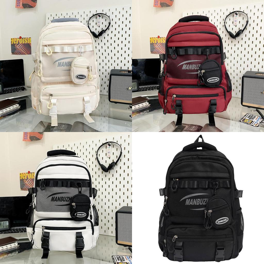 Casual Travel Backpack With Nylon And Capacity For Mens Outdoor Use